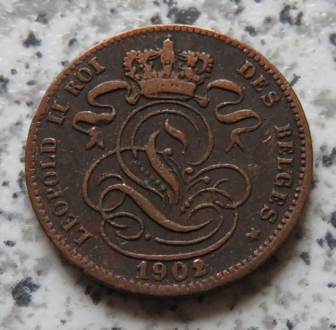  Belgien 1 Centime 1902 französisch   