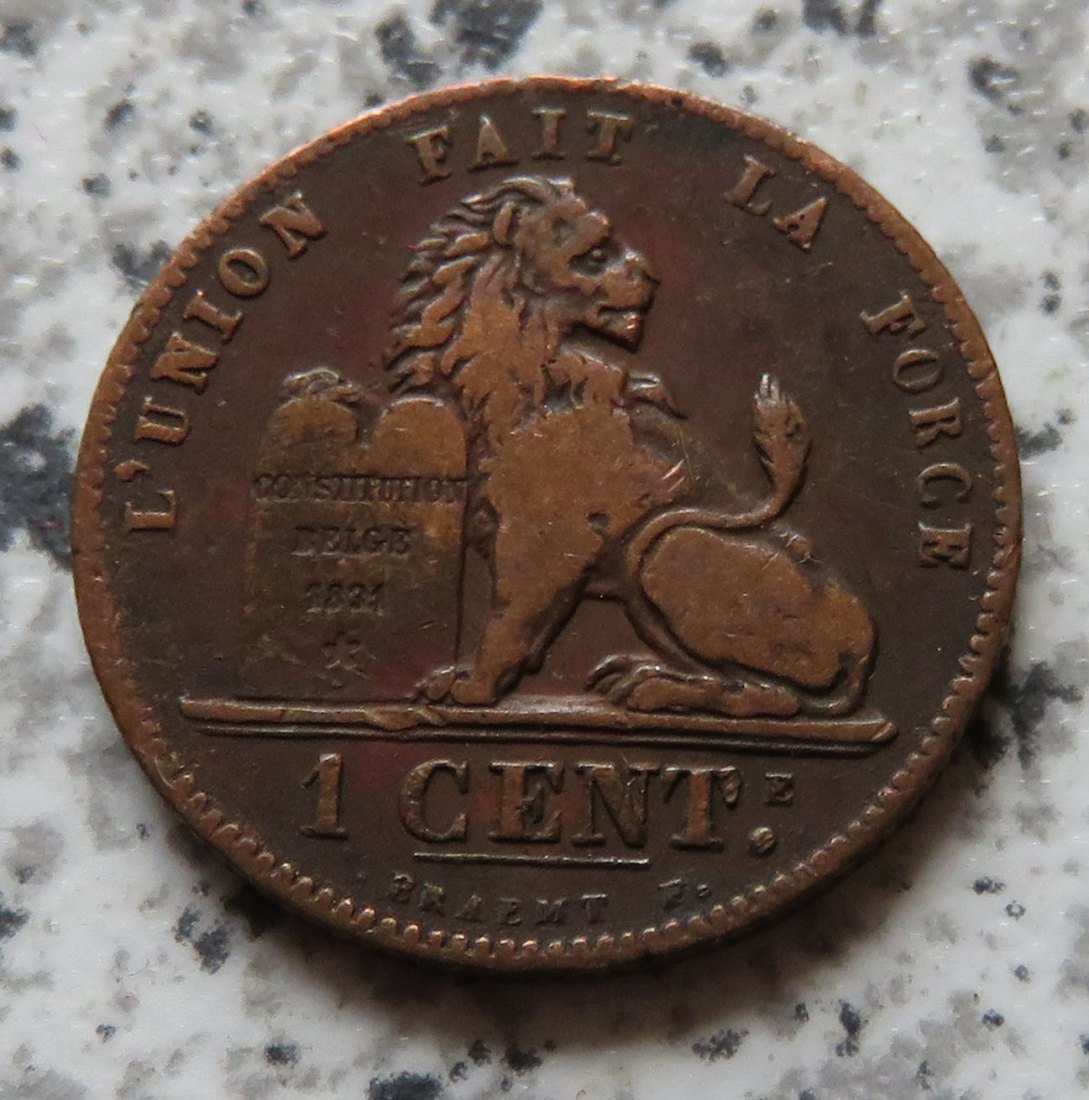  Belgien 1 Centime 1902 französisch   