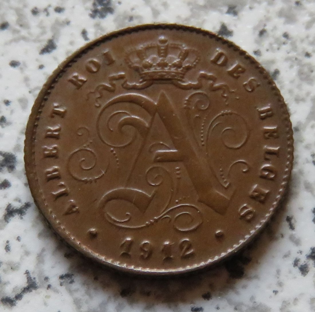  Belgien 1 Centime 1912 französisch   