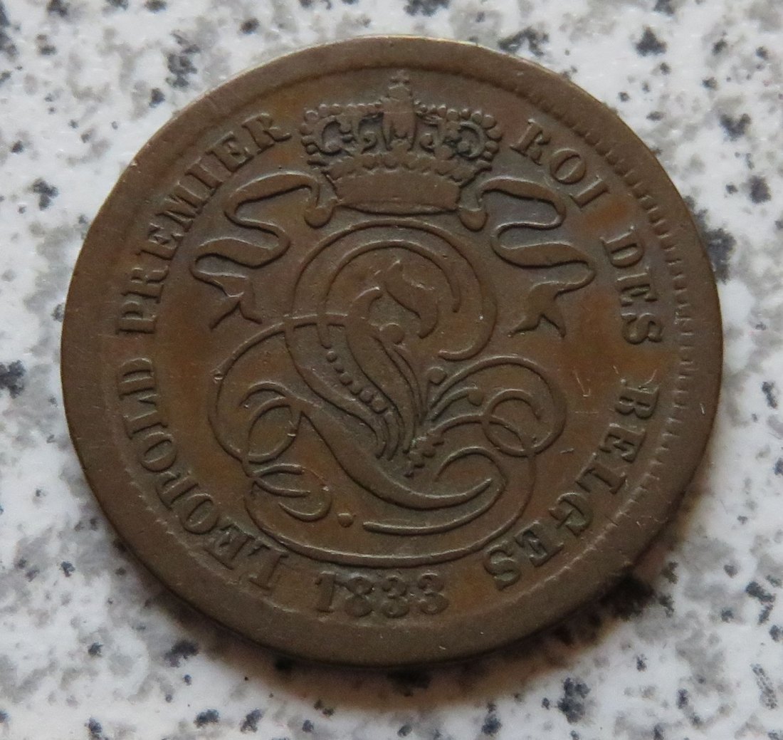  Belgien 2 Centimes 1833   