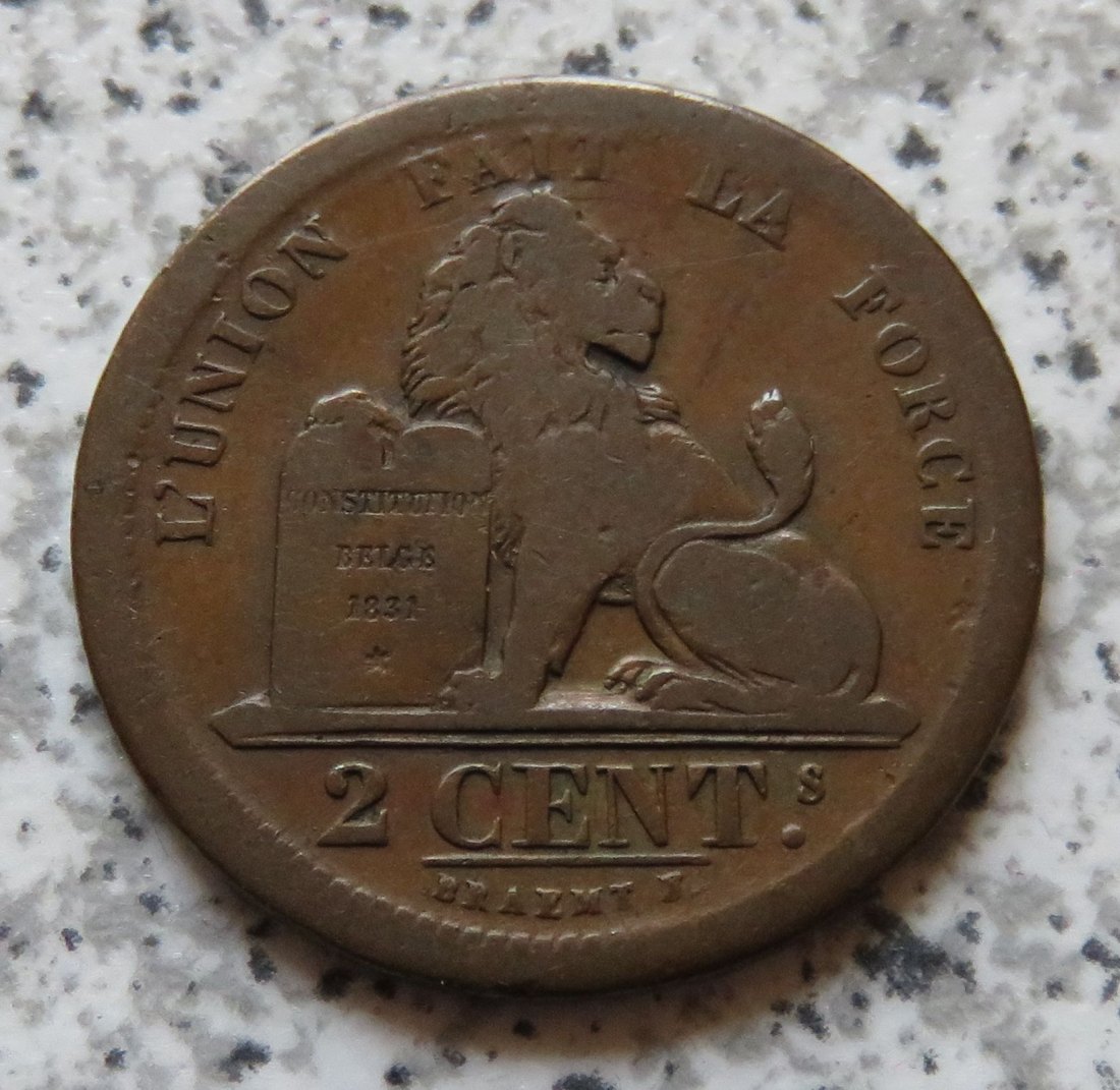  Belgien 2 Centimes 1833   