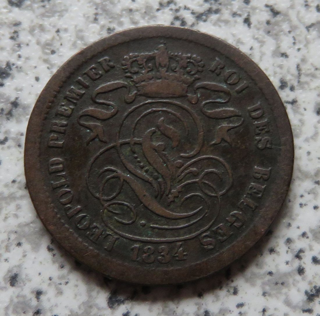  Belgien 2 Centimes 1834   