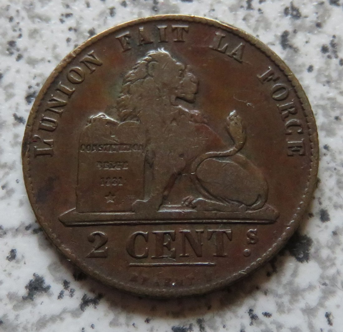  Belgien 2 Centimes 1845   