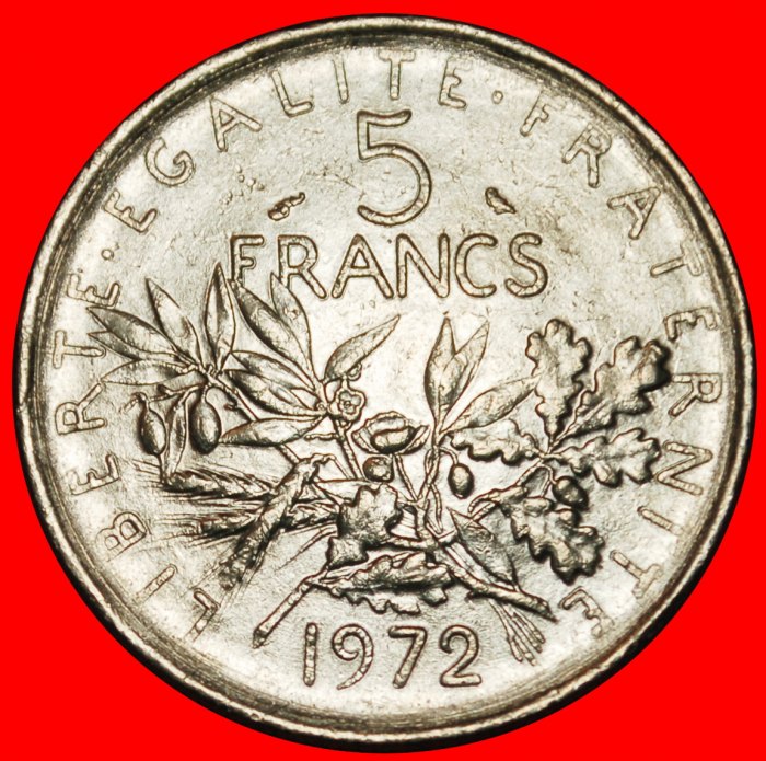  Ⰶ SUN (1969-2001): FRANCE ★  5 FRANCS 1972! ERROR! LOW START ★ NO RESERVE!   