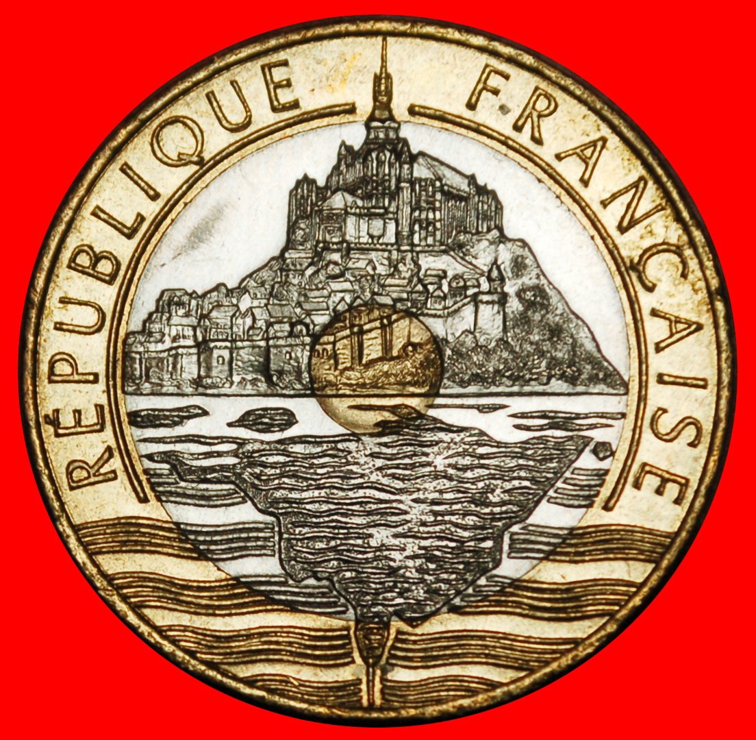  Ⰶ MONT SAINT-MICHEL (1992-2001): FRANCE ★ 20 FRANCS 1992 UNC MINT LUSTRE! LOW START ★ NO RESERVE!   