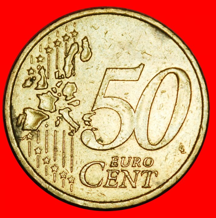  Ⰶ SOWER ERROR (1999-2006):FRANCE★50 EURO CENTS 2002 NORDIC GOLD! MINT LUSTRE★LOW START ★ NO RESERVE!   