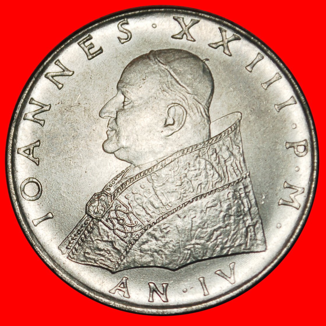  Ⰶ GODDES FIDES (1959-1962): VATICAN ★ 100 LIRE 1962! JOHN XXIII (1958-1963) ★LOW START ★ NO RESERVE!   