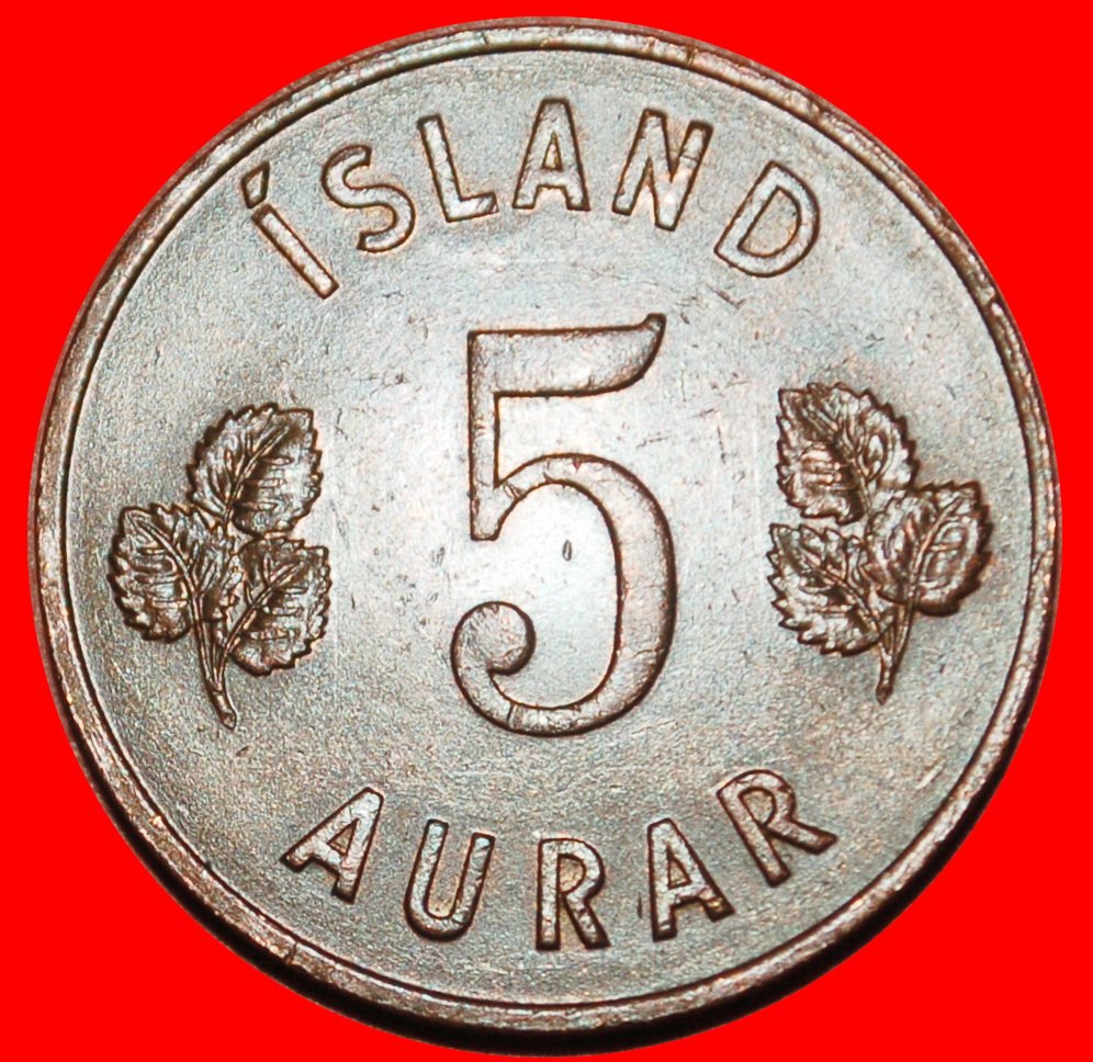  Ⰶ GREAT BRITAIN BIRCH (1946-1966): ICELAND ★ 5 ORE 1966!★LOW START ★ NO RESERVE!   