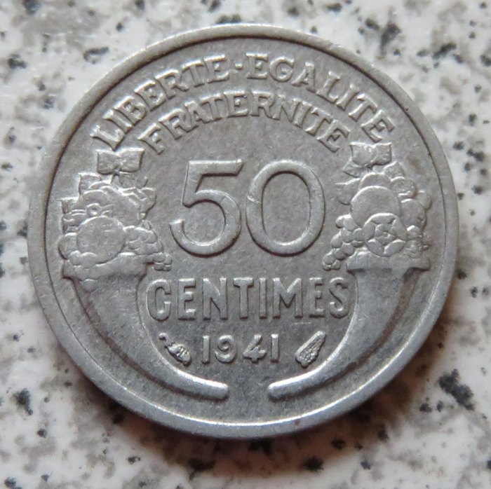  Frankreich 50 Centimes 1941   