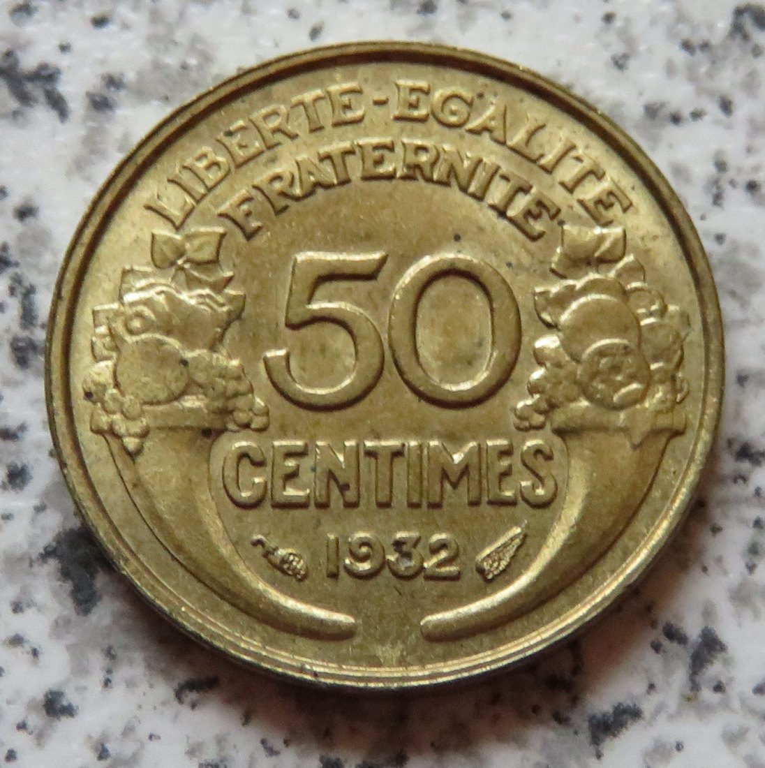  Frankreich 50 Centimes 1932, besser   