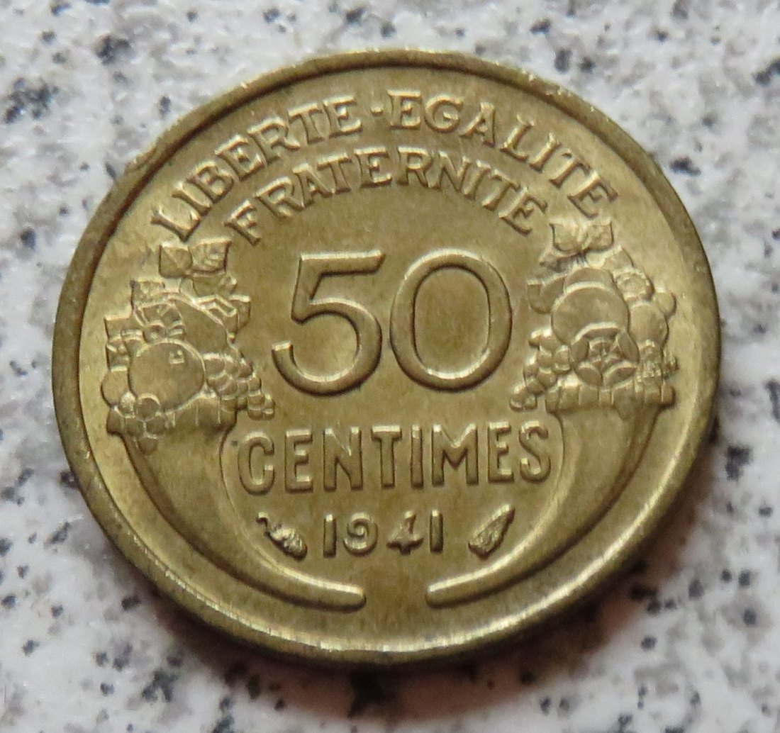  Frankreich 50 Centimes 1941, besser   