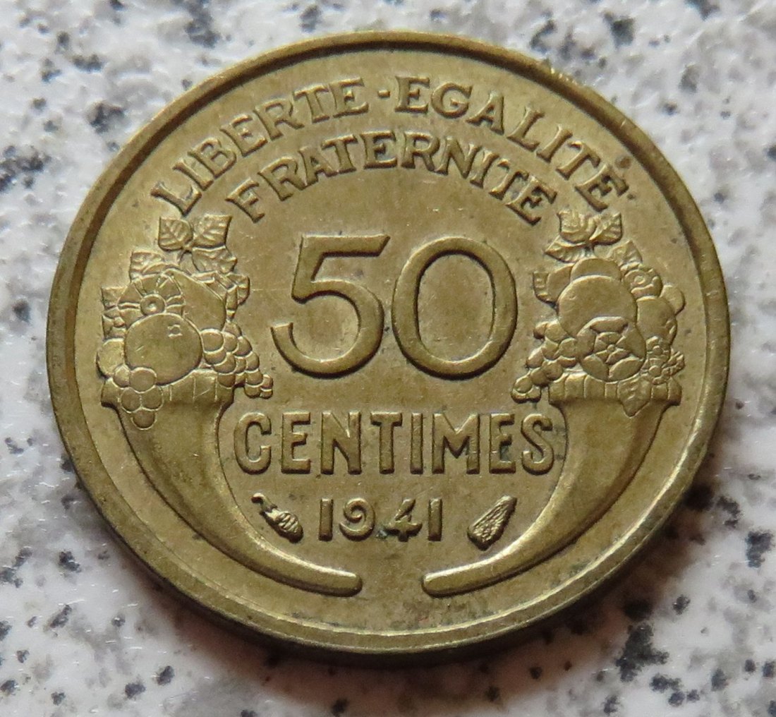  Frankreich 50 Centimes 1941   