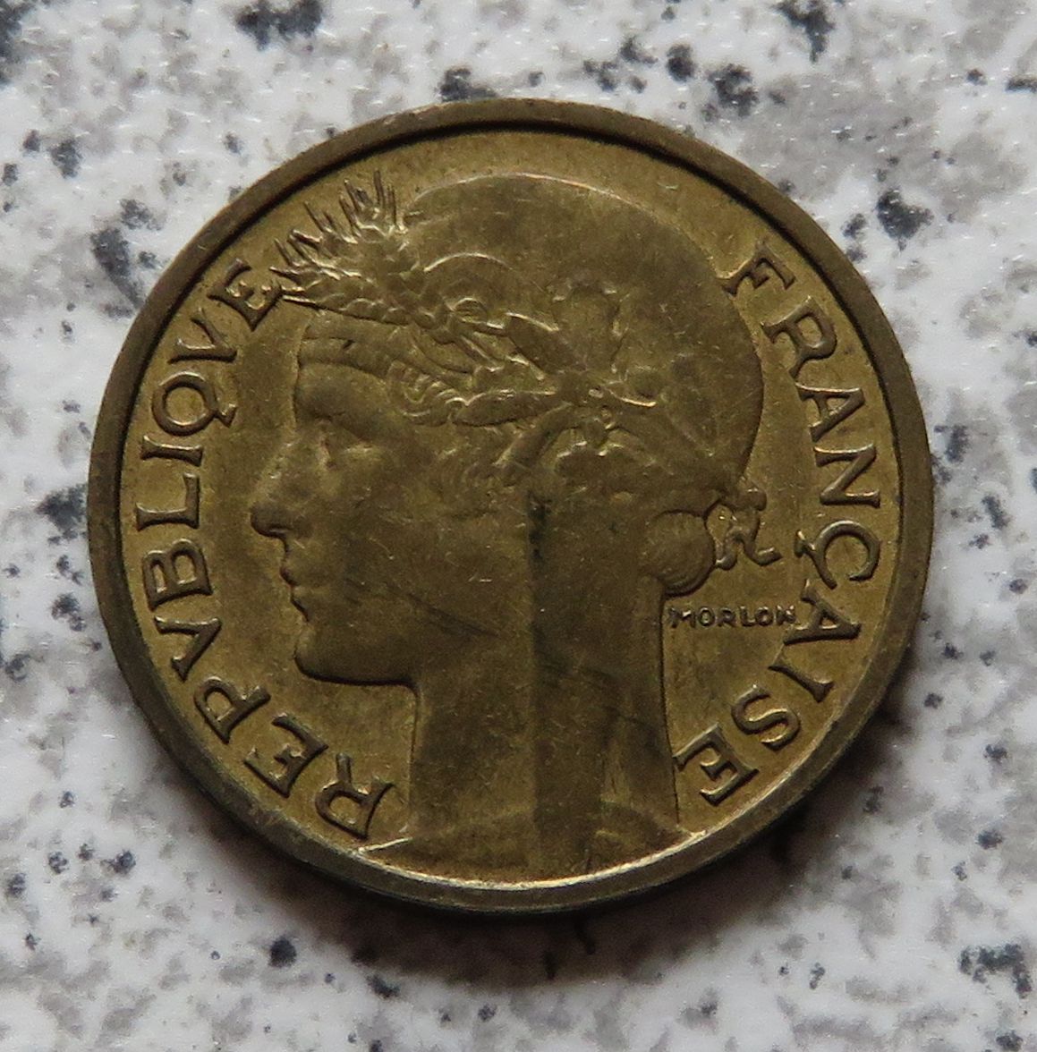  Frankreich 50 Centimes 1936, bestes Jahr   