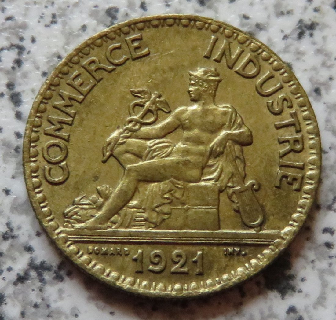  Frankreich 50 Centimes 1921, Erhaltung   