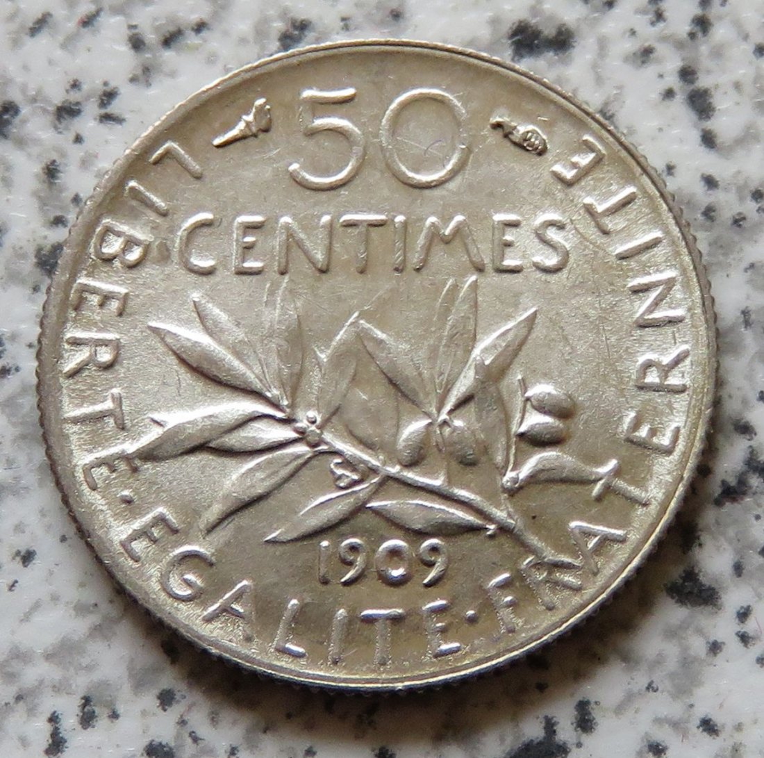  Frankreich 50 Centimes 1909   