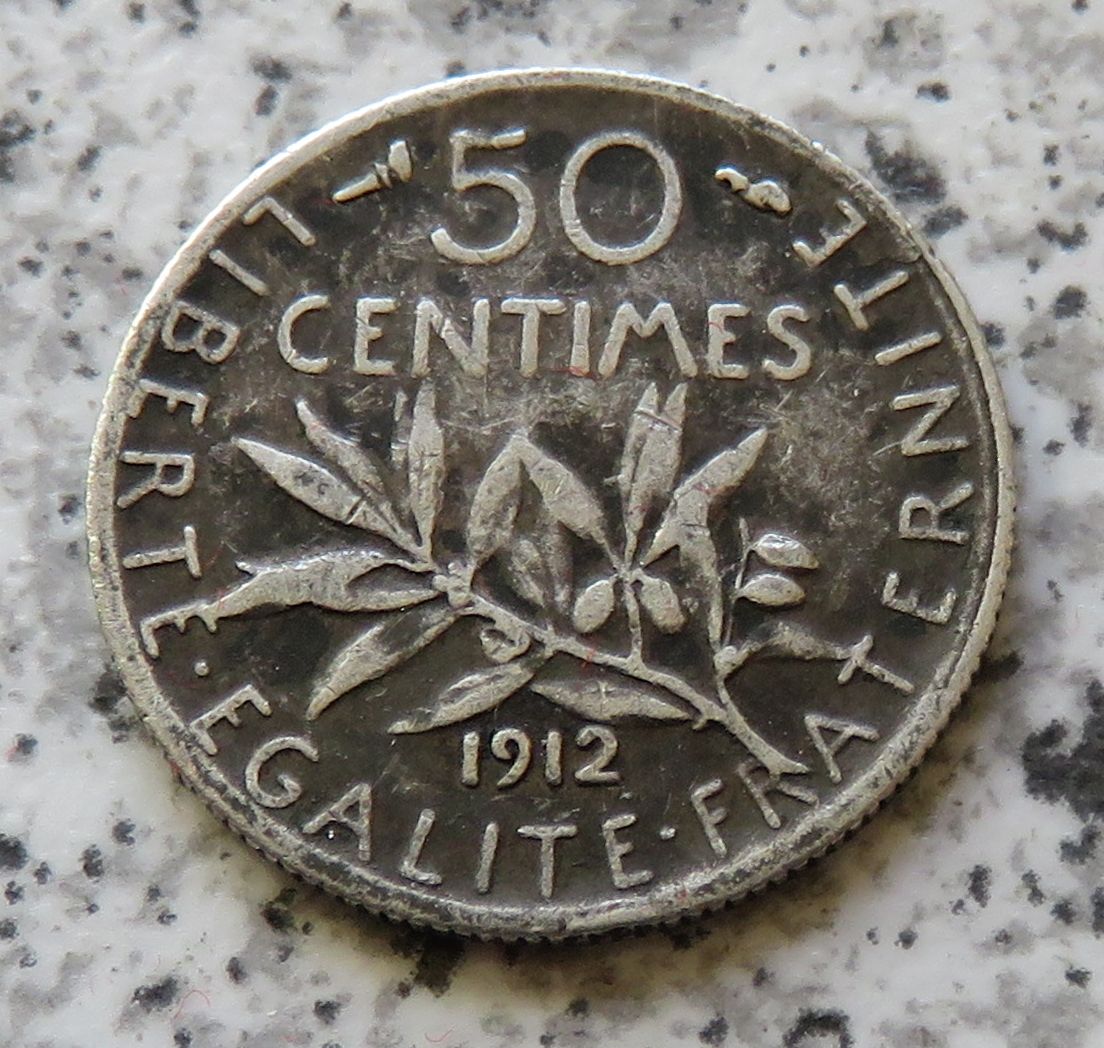  Frankreich 50 Centimes 1912   