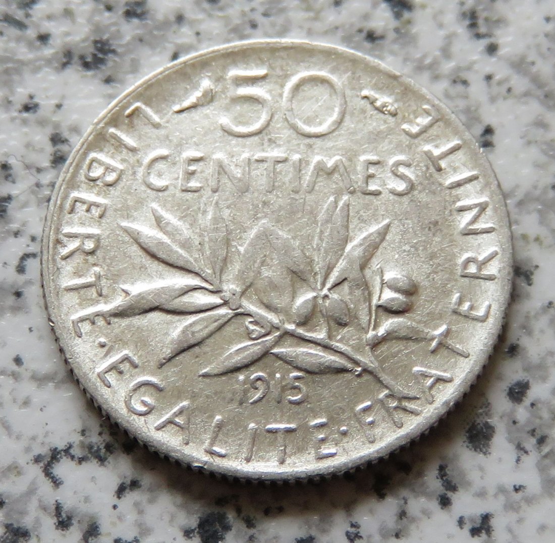  Frankreich 50 Centimes 1915   