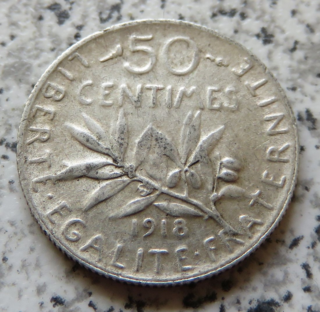  Frankreich 50 Centimes 1918   