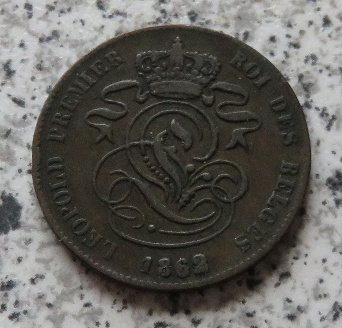  Belgien 2 Centimes 1862   