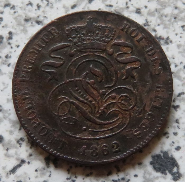  Belgien 2 Centimes 1862   