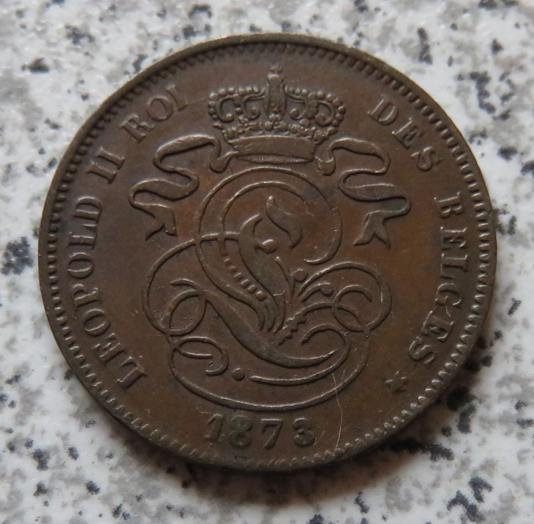  Belgien 2 Centimes 1873   