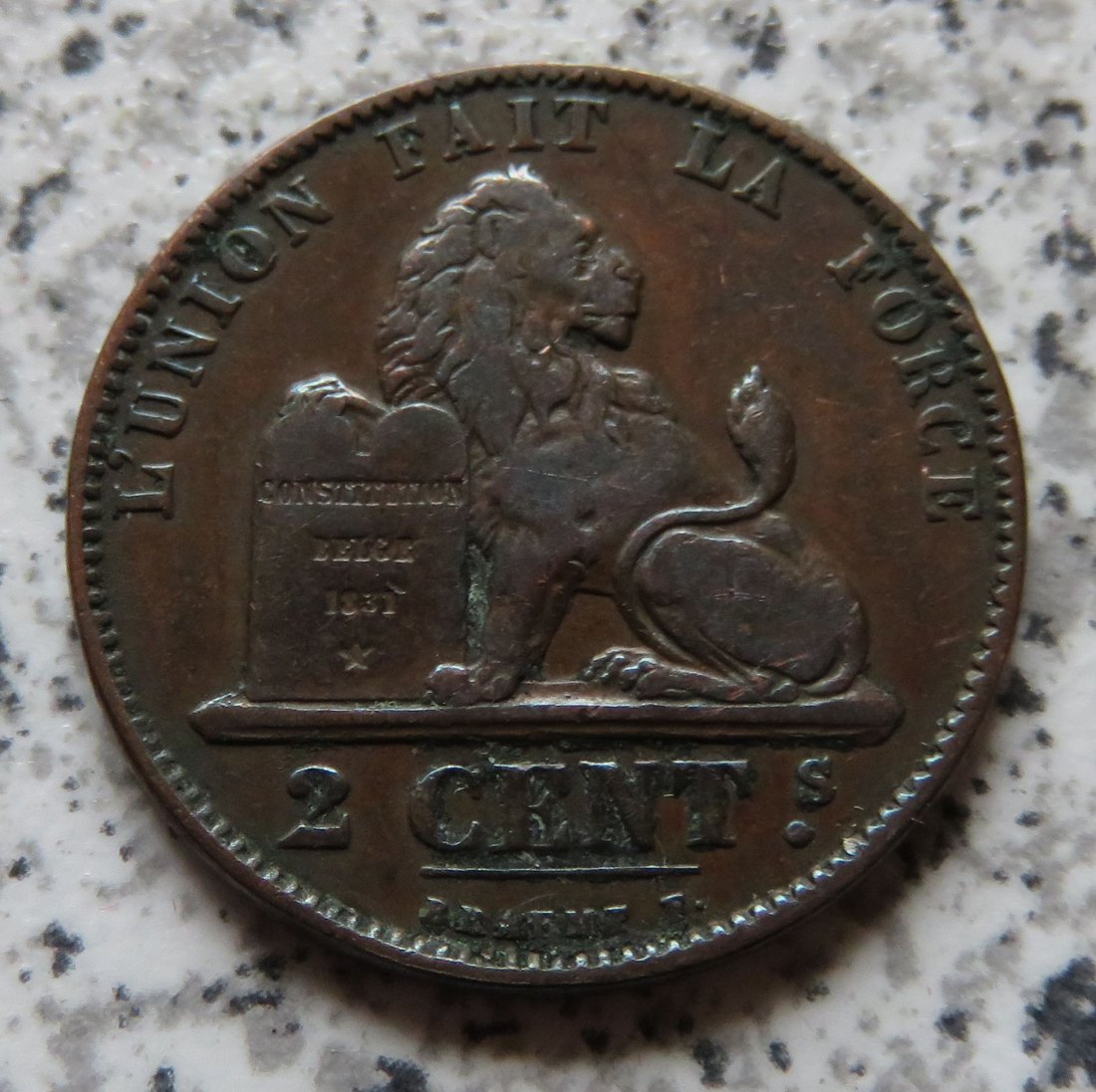  Belgien 2 Centimes 1873   