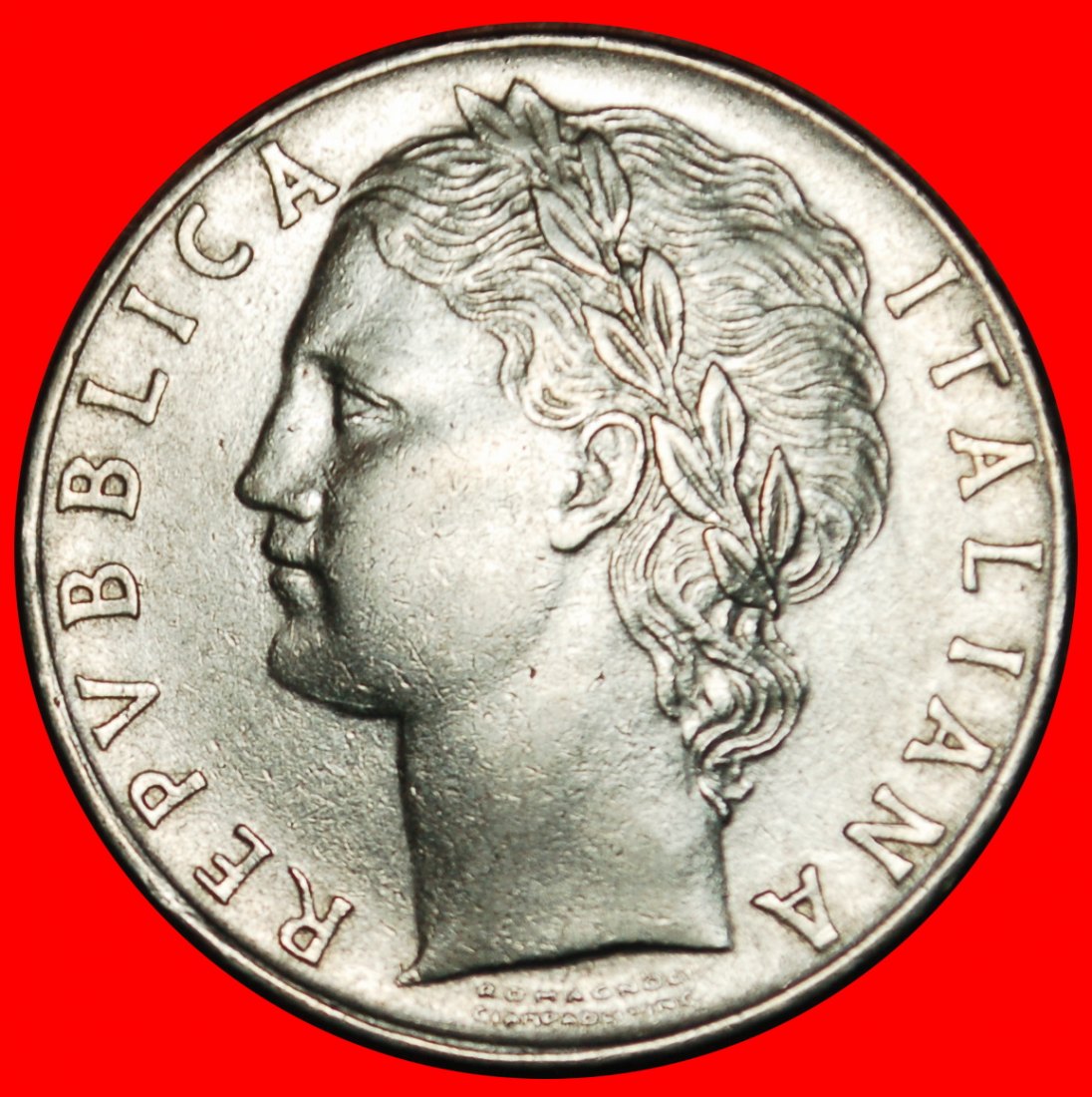  Ⰶ GODDESS MINERVA (1954-1989): ITALY ★ 100 LIRAS 1957R! LOW START ★ NO RESERVE!   