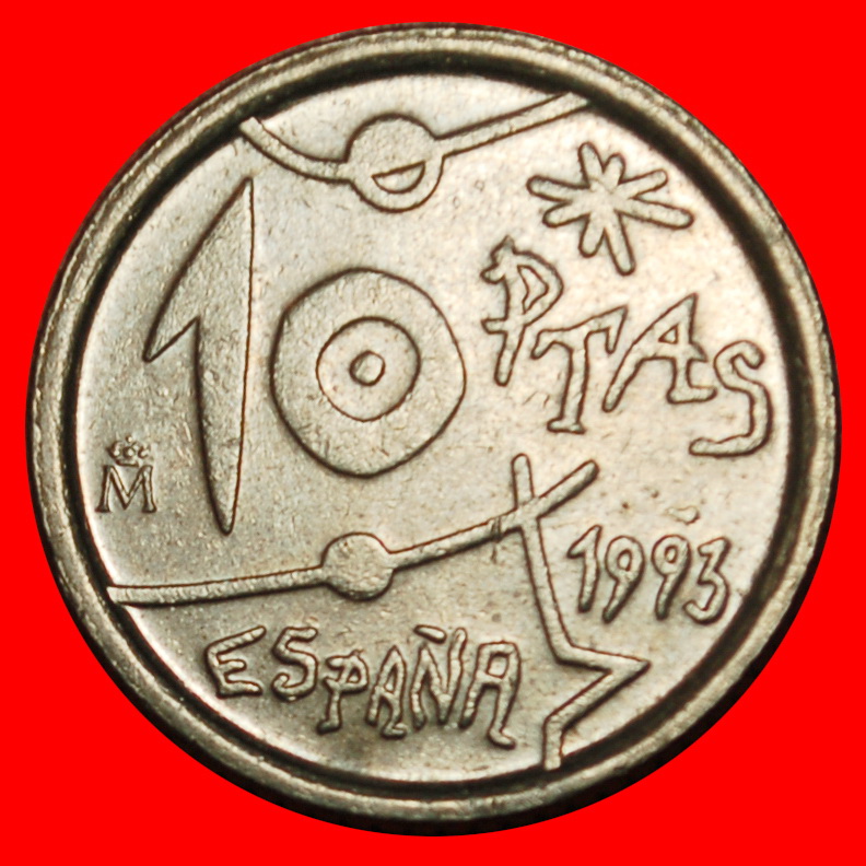  Ⰶ MIRO (1893-1983): SPAIN ★ 10 PESETAS 1993! JUAN CARLOS I (1975-2014) LOW START ★ NO RESERVE!   