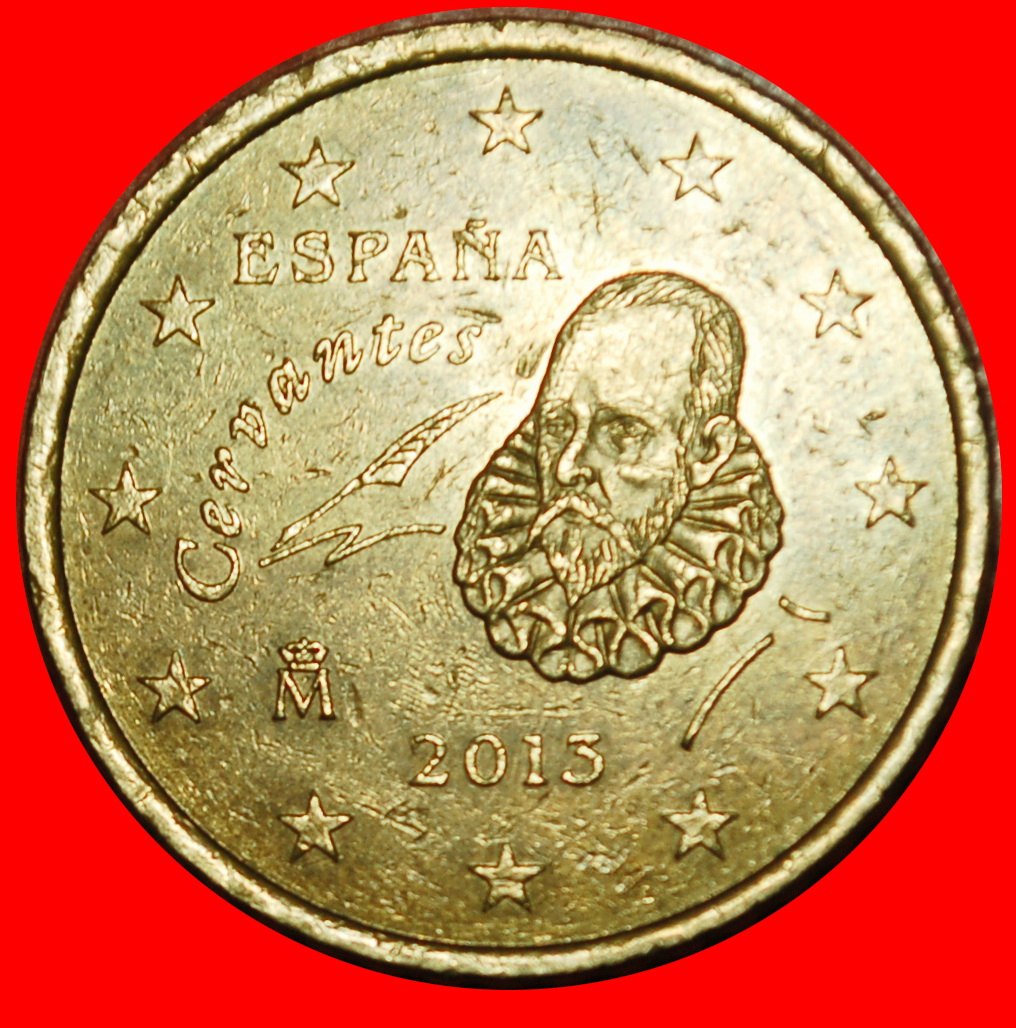  Ⰶ NORDIC GOLD (1999-2024): SPAIN★ 50 EURO CENTS 2013★JUAN CARLOS I 1975-2014 LOW START ★ NO RESERVE!   