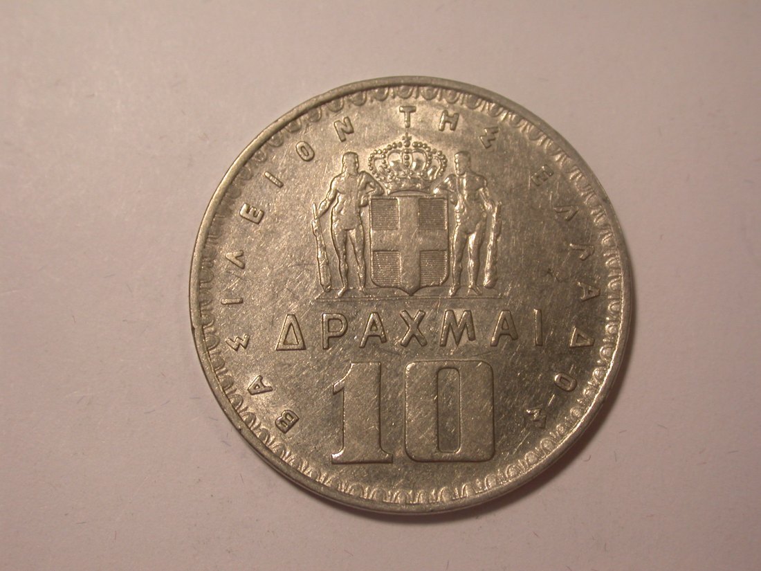  I15  Griechenland  10 Drachmen 1959 in ss/ss+  Originalbilder   