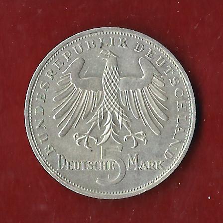  Weimar 5 Mark Schiller 1934 F  Münzenankauf Koblenz Frank Maurer AH11   