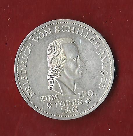  Weimar 5 Mark Schiller 1934 F  Münzenankauf Koblenz Frank Maurer AH12   