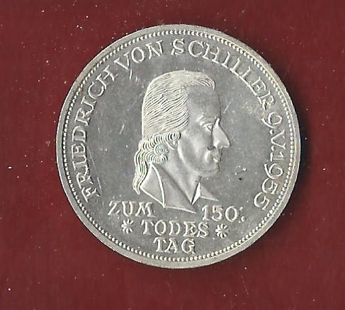  Weimar 5 Mark Schiller 1934 F  Münzenankauf Koblenz Frank Maurer AH14   