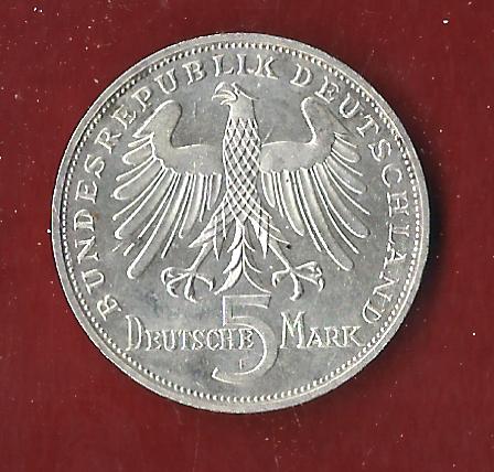  Weimar 5 Mark Schiller 1934 F  Münzenankauf Koblenz Frank Maurer AH14   