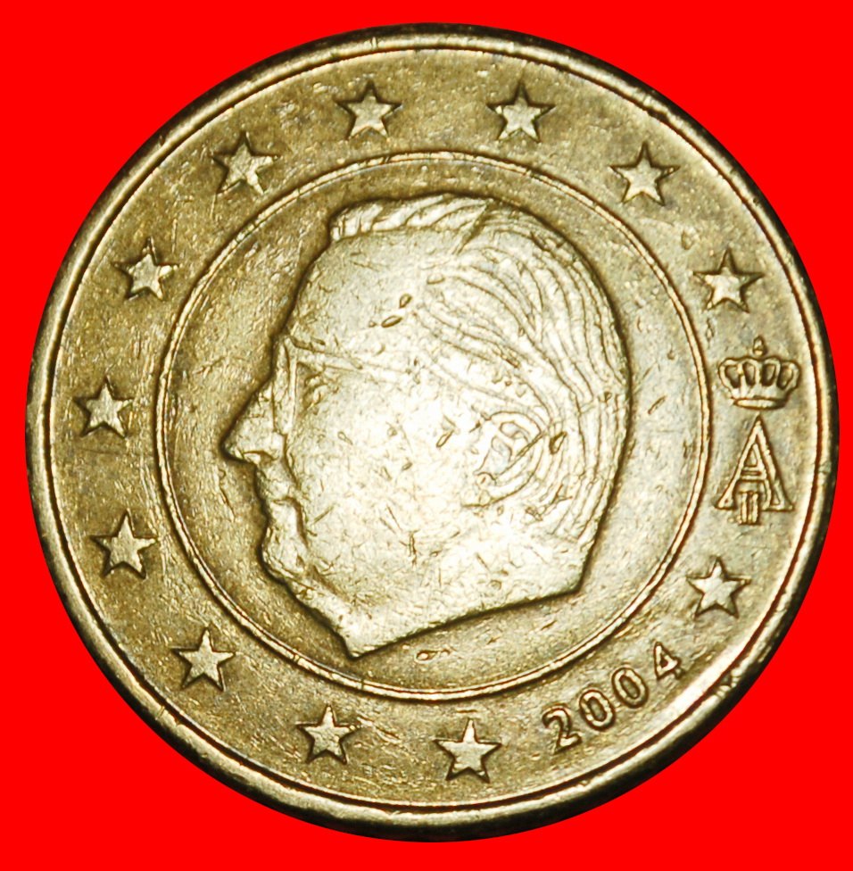  Ⰶ ALBERT II (1993-2013): BELGIUM★ 50 EURO CENTS 2004 NORDIC GOLD (1999-2006) LOW START ★ NO RESERVE!   