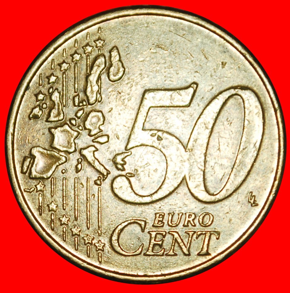  Ⰶ ALBERT II (1993-2013): BELGIUM★ 50 EURO CENTS 2004 NORDIC GOLD (1999-2006) LOW START ★ NO RESERVE!   