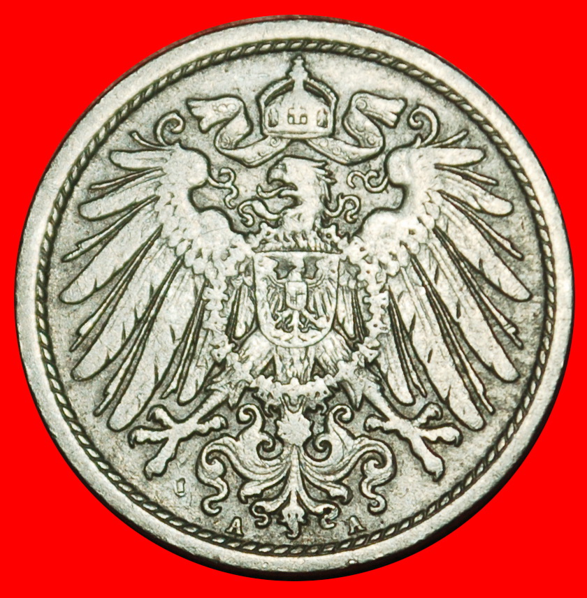  Ⰶ EAGLE (1890-1916): GERMANY★10 PFENNIGS 1898A PRUSSIA! WILLIAM II 1888-1918★LOW START ★ NO RESERVE!   