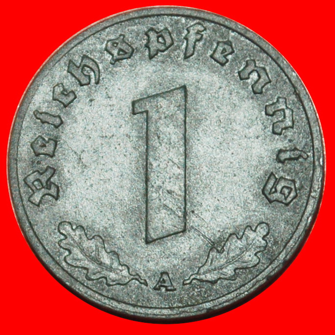  Ⰶ SWASTIKA 1940-1945: GERMANY★1 PFENNIG 1940A PRUSSIA! THIRD REICH 1933-1945★LOW START ★ NO RESERVE!   