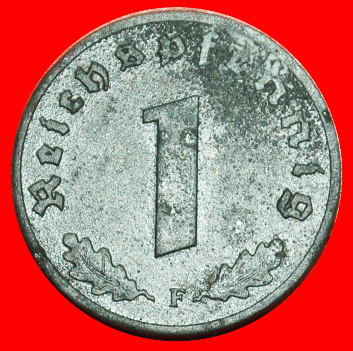  Ⰶ SWASTIKA 1940-1945:GERMANY★1 PFENNIG 1941F WUERTTEMBERG! THIRD REICH 1933-★LOW START ★ NO RESERVE!   