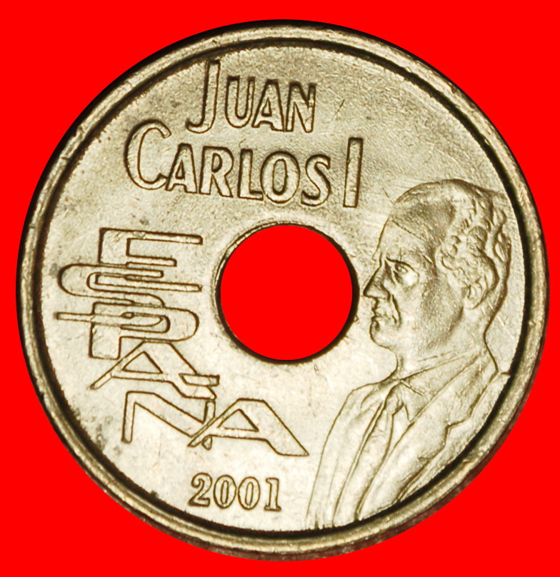  Ⰶ GOLDEN FLEECE (2000-2001):SPAIN★25 PESETAS 2001! JUAN CARLOS I (1975-2014)★LOW START ★ NO RESERVE!   