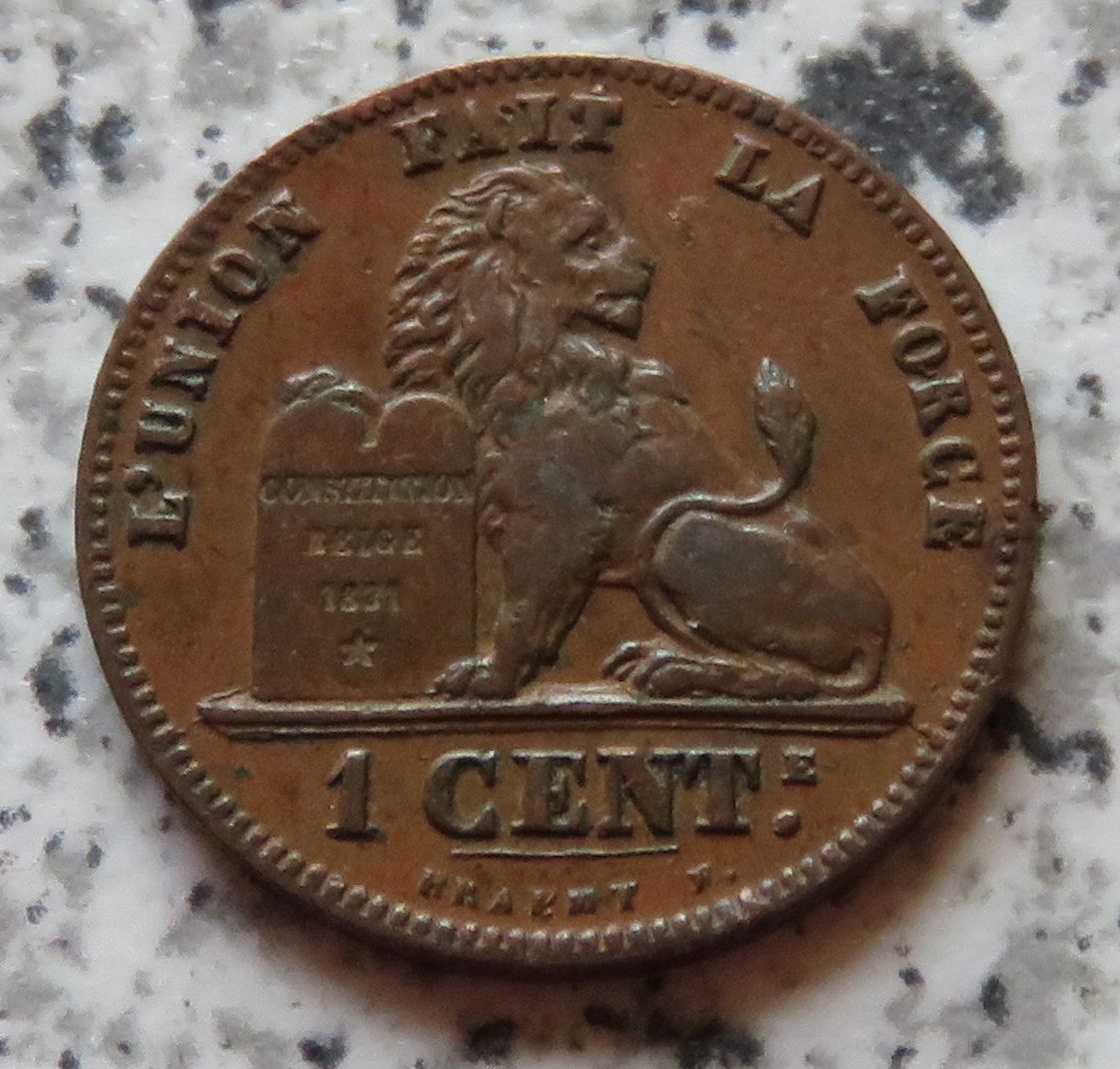  Belgien 1 Centime 1875 französisch   