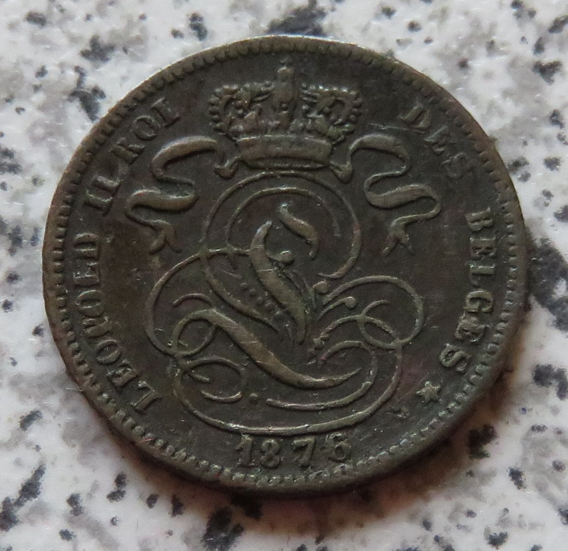  Belgien 1 Centime 1876 französisch   