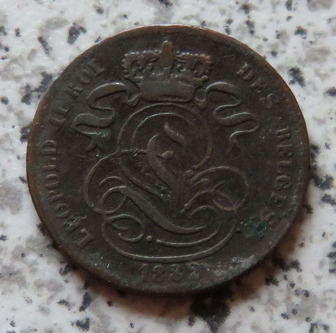  Belgien 1 Centime 1882 französisch   