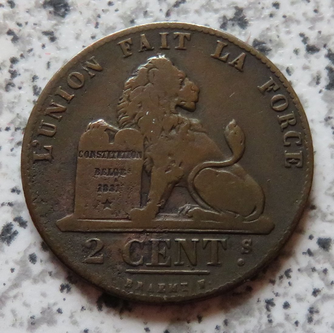  Belgien 2 Centimes 1846   