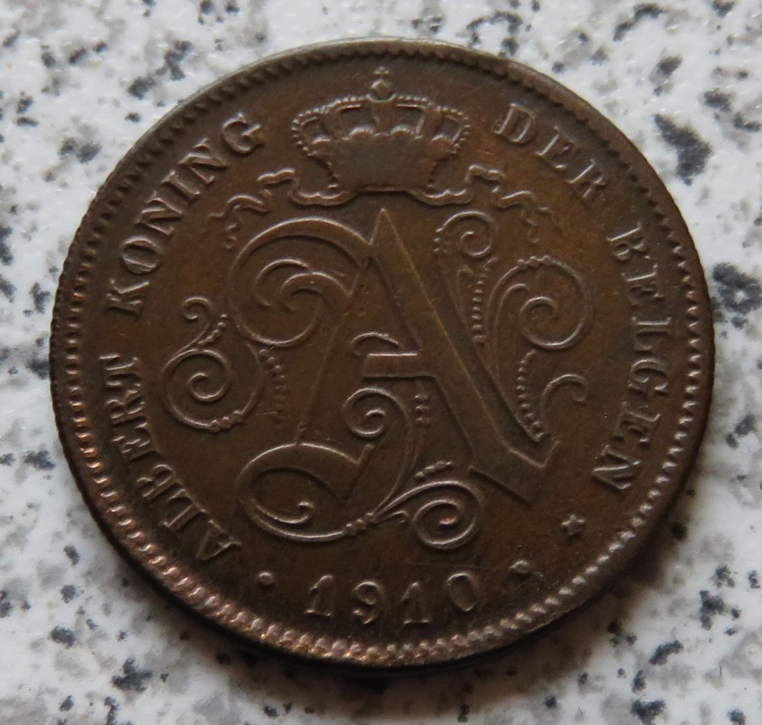  Belgien 2 Centimes 1910, flämisch   