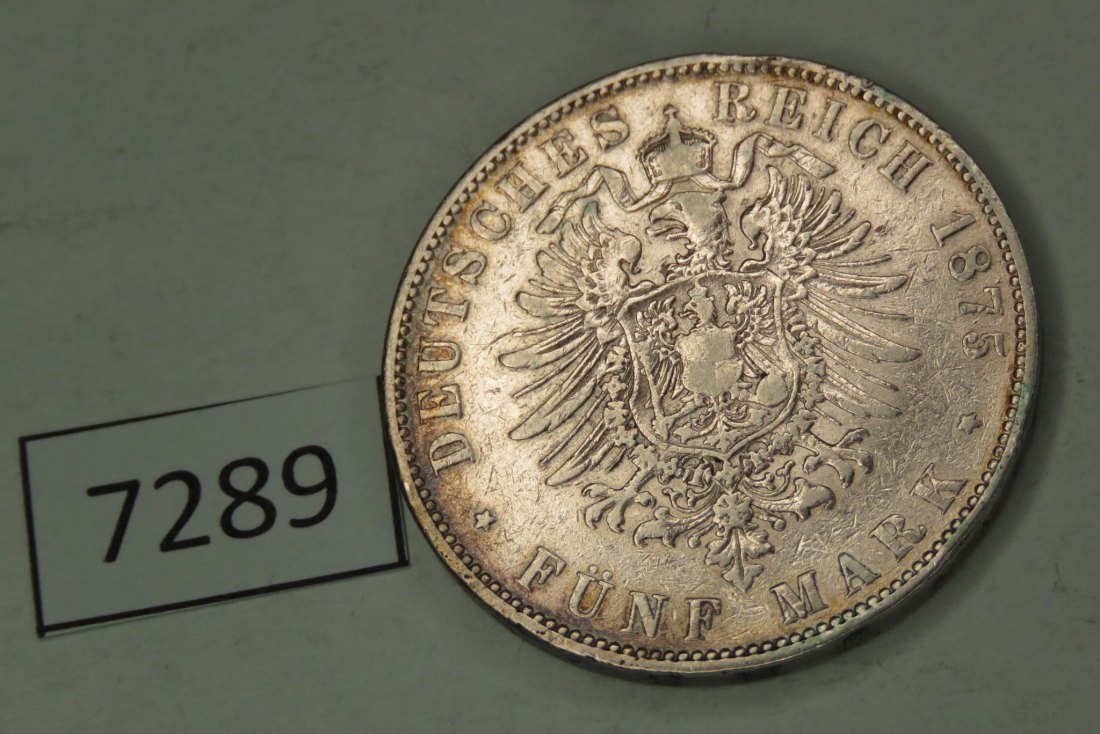  7289 Sachsen 1875 - 5 Mark   