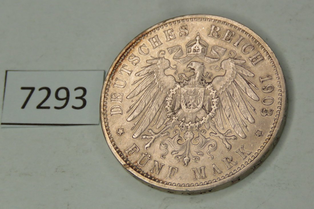  7293 Sachsen 1903 - 5 Mark   