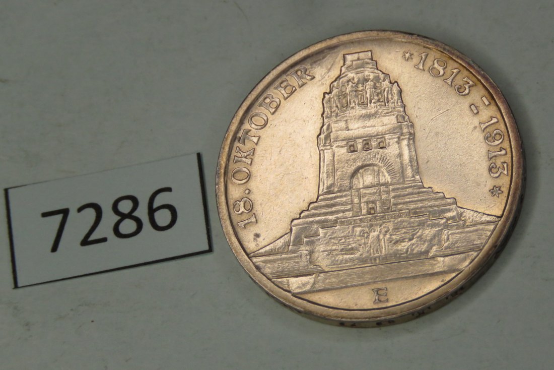  7286 Sachsen 1913 -  3 Mark   