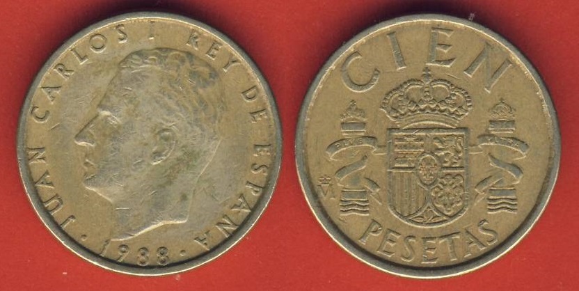  Spanien 100 Pesetas 1988   