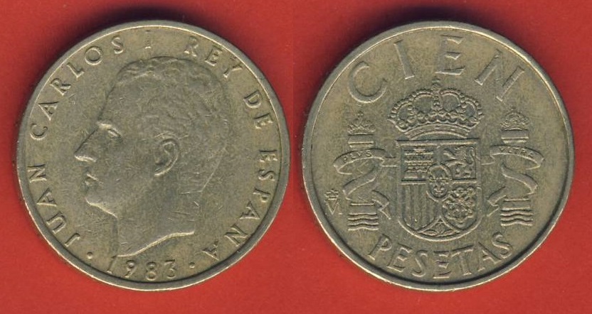  Spanien 100 Pesetas 1983   